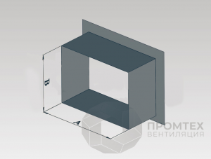 Врезка в плоскость прямоугольная